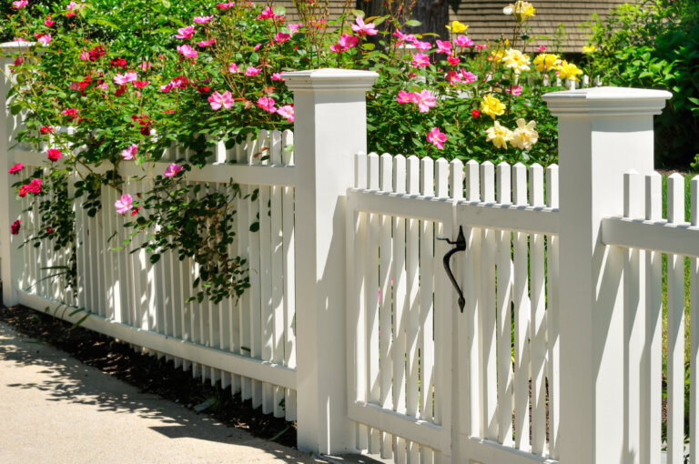 white fencing